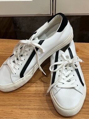 Madewell Delia Sidewalk low top leather sneaker size 8